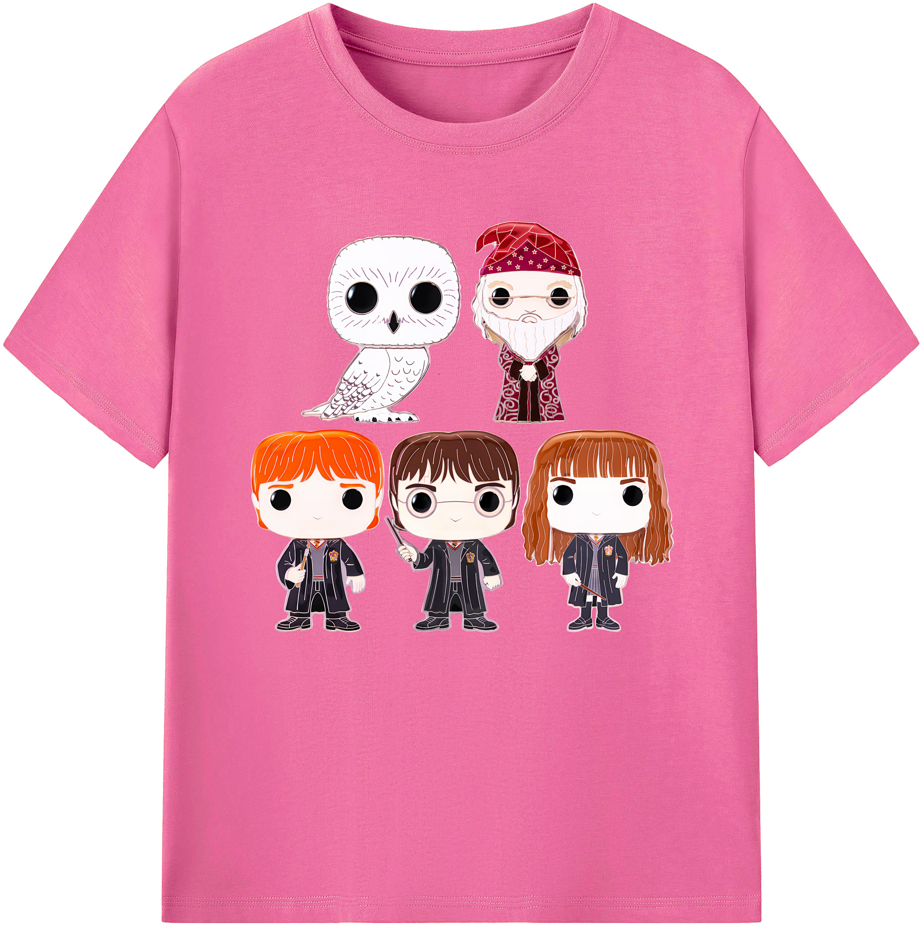 （画像用） Harry Potter ハリー・ポッターシリーズ レディースカジュアルプリントTシャツ（綿100％）